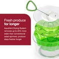 thumbnail image 2 of Zyliss Easy Spin Salad Spinner with Quick Drying Veggie Serving Bowl & Pull Handle , 4-6 Servings, Green, 2 of 7