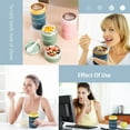 thumbnail image 4 of Luniquz 710ml/24oz Vacuum Insulated Food Thermos for Hot/Cold Food. Stainless Steel Lunch Box with Leak-Proof Seal & Spoon, 4 of 8