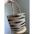 thumbnail image 5 of Nuevo bolso de hombro tejido a mano con diseño geométrico Lafite Grass, moderno y sencillo, bolso de mano de gran capacidad para vacaciones en la playa, 5 of 5