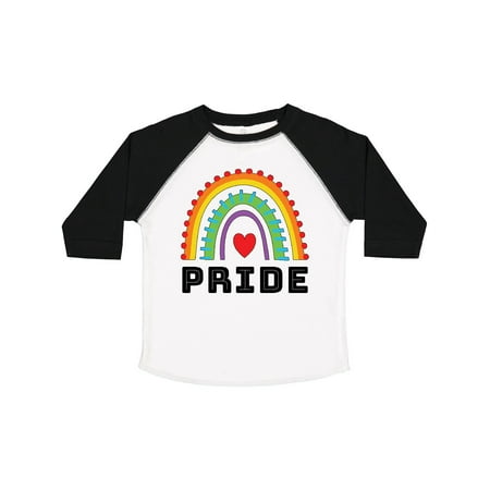 

Inktastic Pride Rainbow with Heart Gift Toddler Boy or Toddler Girl T-Shirt