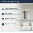 thumbnail image 6 of Head West 24x30" Brushed Nickel Metal Stainless Steel Framed Modern Bathroom Vanity Wall Mirror, 6 of 9