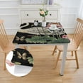 thumbnail image 2 of WYYP Swan Flowers Butterfly Square Table Cover 100% Polyester Fiber 40*40, 2 of 8