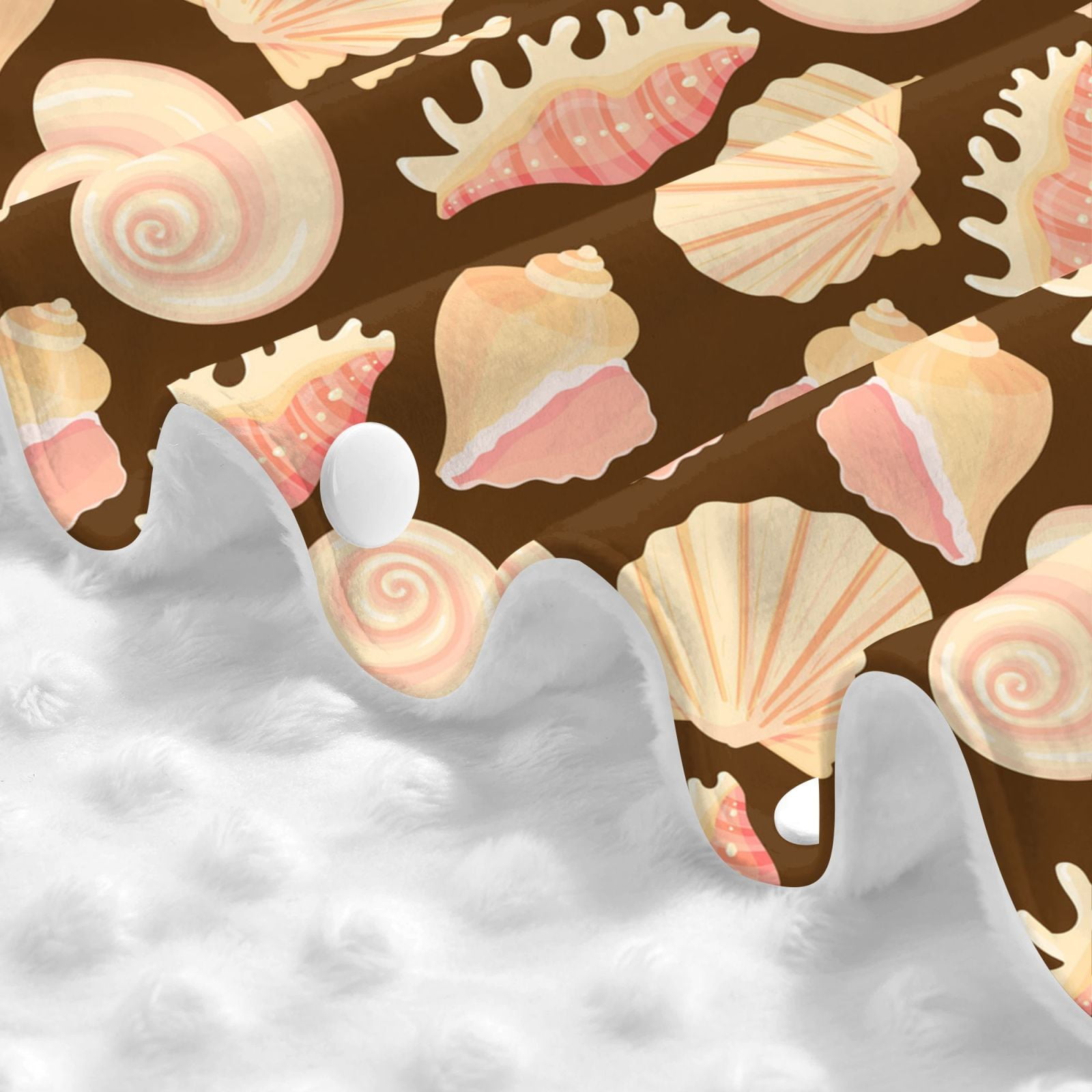 Car Seat Cover Baby - Conch Shells Print No.9052 Breathable Infant Car Seat Cover for Baby Carseat, Lightweight Comfort Baby Essentials Must Haves Newborn Stuff for Girl Boy