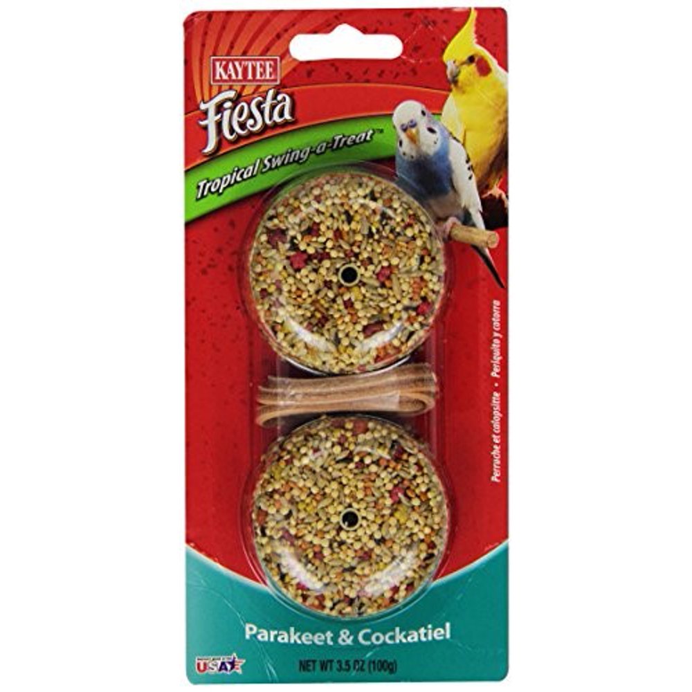 Kaytee Fiesta Tropical SwingATreat Parakeet & Cockatiel Bird Treat, 3