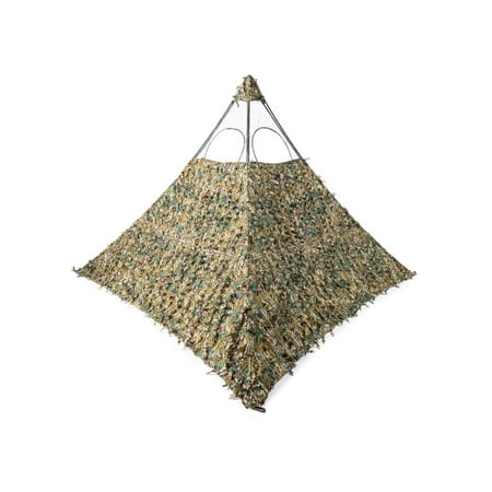 Nukem Grab & Go Hunting Ground Blind - Mossy Oak Green Leaf 3D Leafy - Lightweight Stake-Free Pop Up Turkey & Deer Blind (X-Large)
