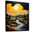 thumbnail image 2 of Designart "The Dark Drama of Yellow Storms" Landscape & Nature Floater Framed Wall Decor, 2 of 7