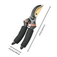 thumbnail image 3 of Professional Titanium Bypass Pruning Shears - 8.3" Ultra Sharp Garden Clippers with Rotating Handle - Heavy Duty Pruners for Thick Branches & Stems, 3 of 7