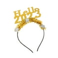 thumbnail image 4 of Diadema Hello 2023 Fernando Aro de pelo de año nuevo Dorado, 4 of 8