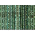 thumbnail image 1 of Ahgly Company Indoor Rectangle Abstract Turquoise Blue Modern Area Rugs, 8' x 12', 1 of 4