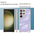thumbnail image 5 of Compatible with Samsung Galaxy S23 Ultra 5G 2023 Smartphone Case [Ultra Thin Slim] [Flexible Soft TPU] Silicone Shockproof Protective Waterproof Phone Case Cover-Purple, 5 of 14