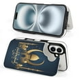 thumbnail image 4 of Compatible with iPhone 11 12 13 mini 14 15 16 Pro Max Plus Wallet Case with Card Holder, PU Leather Kickstand Card Slots Case ( Happy New Hijri Year Arabic, iPhone 16 Pro Max), 4 of 7