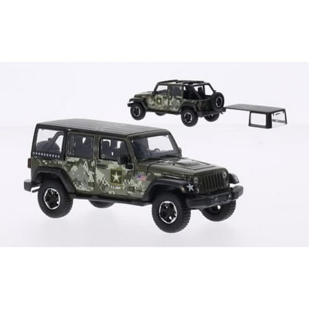 jeep wrangler unlimited, u.s. army, 2014, model car, ready-made, greenlight (The Best Jeep Wrangler Model)
