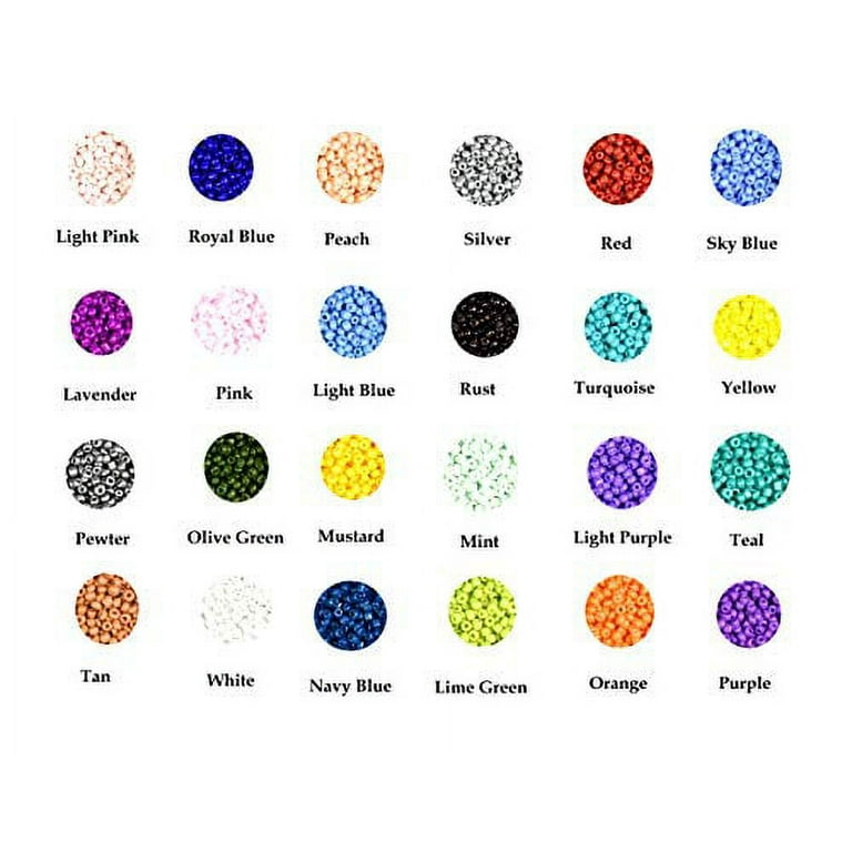 Mandala Crafts Glass Seed Beads for Jewelry Making - Mini Glass Beads for  Bracelets Waist Beads - Small Pony Beads Kit Bulk Beading Supplies for  Crafts Hexagon 21000 PCs 2 X 2 MM 24 Combo 1 
