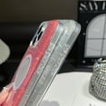 thumbnail image 5 of Glitter Magnetic Case for iPhone 16 Plus, [Compatible with MagSafe] Shockproof Sparkle Bling Clear TPU Bumper Drop Protection Phone Case for Girls Women Cover for iPhone 16 Plus 6.7, Silver, 5 of 9