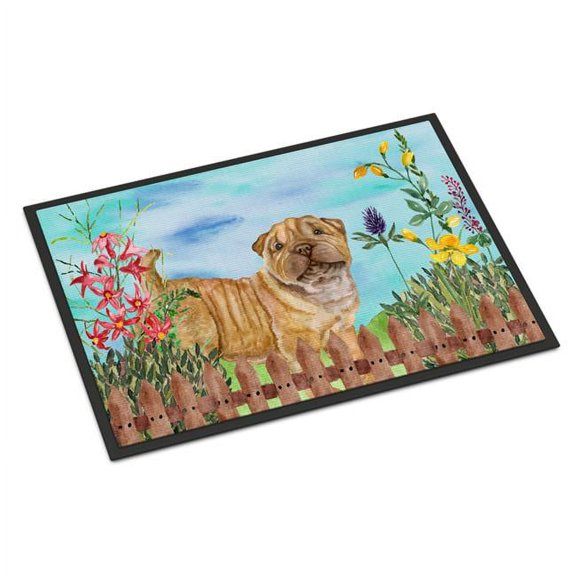 Shar Pei Puppy Spring Indoor or Outdoor Mat, 18 x 27 in.
