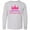 AC-Heather Grey, variant on Inktastic Birthday Princess, Crown, Stars - Pink Purple Long Sleeve Youth T-Shirt