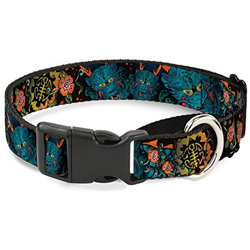 Buckle-Down "Honor C U Black" Martingale Dog Collar