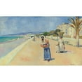 thumbnail image 2 of Edvard Munch 18x12 Gold Ornate Wood Frame and Double Matted Museum Art Print Titled - Morgen Pa Promenade Des Anglais (Morning on the Promenade Des Anglais) (1891), 2 of 4