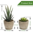 thumbnail image 2 of Artificial Succulent Plants Potted, Assorted Decorative Faux Succulent Potted Fake Cactus Cacti Plants with Pots, Set of 5, 2 of 5