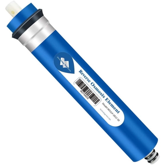 Membrane Solutions Universal Water Filter Replacement, Reverse Osmosis Membrane Element, 11.75" x 1.75", 50 GPD RO Membrane