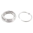 thumbnail image 1 of Book Office Metal Loose Leaf Binder Hinge Snap Ring Keyring 32mm Inner Dia 6pcs, 1 of 5