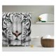thumbnail image 2 of Cortina de de Poliéster Resistente al Agua Accesorios de Baño con - Pulgadas Tigre Soledad Cortina de ducha, 2 of 6