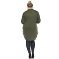 thumbnail image 4 of White Mark Women's Classic Button-Down Tunic Top, 4 of 6