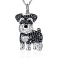 thumbnail image 1 of Collar de plata 925 con colgante de perro Schnauzer antialérgico, 1 of 2