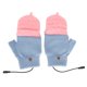 thumbnail image 2 of Guantes calefactores USB con dedo completo y medio sin dedos, calefacción de doble cara, guantes calentadores de manos suaves para escribir juegos, 2 of 8
