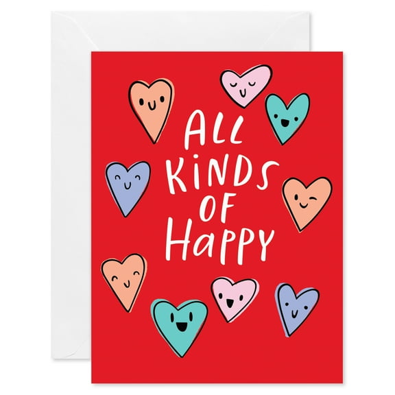 American Greetings Valentine's Day Card Bundle for Anyone. Single Design (8-Count)