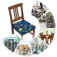 thumbnail image 7 of Fuzoiu Dinosaur In Space Print Square Cushion Cover,Couch Cushion Covers, Stretch Seat Slipcover for Dining Chairs, Banquets, and Home Decor-Four Pieces, 7 of 7