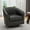 Black, variant on UIXE Swivel Accent Chair, Upholstered Fabric Barrel Chair for Living Room, Small Single Sofa Bedroom Reading Seat, Light Gray
