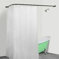 thumbnail image 1 of Utopia Alley LR1RB  68x28 in. Rustproof L-Shaped Corner Shower Curtain Rod - Bronze, 1 of 1