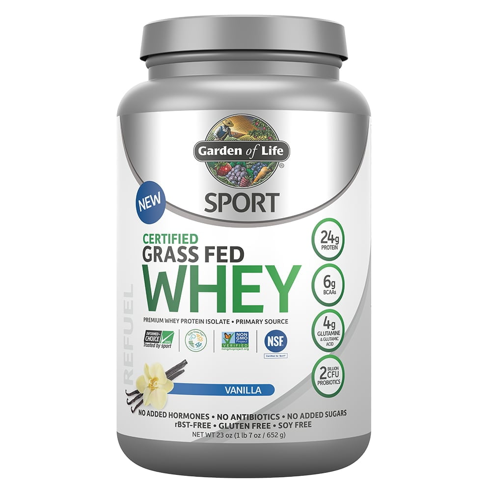 Garden Of Life Sport Certified Grass Fed Whey Protein Powder Vanilla Garden Of Life Sport Certified Grass Fed Whey Protein Powder Vanilla