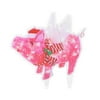 Christmas Lighted Decoration Flying Pig with Xmas Hat+Scarf for Indoor Outdoor Garden Holiday Party