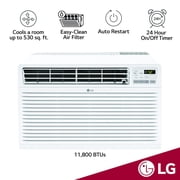 LG New 11,800 BTU 550 Sq Ft Through-the-Wall Air Conditioner, White