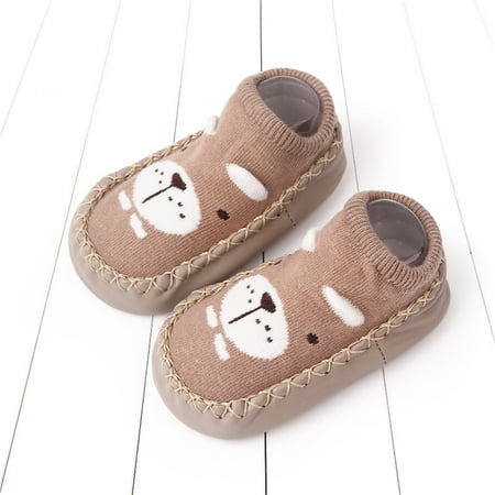 

LYCAQL Spring and Summer Children Toddler Shoes Boys and Girls Floor Shoes Low Slip On Soft Size 6 Toddler Girl Shoes (Khaki 6 Toddler)