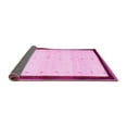 thumbnail image 2 of Ahgly Company Indoor Rectangle Solid Pink Modern Area Rugs, 4' x 6', 2 of 4