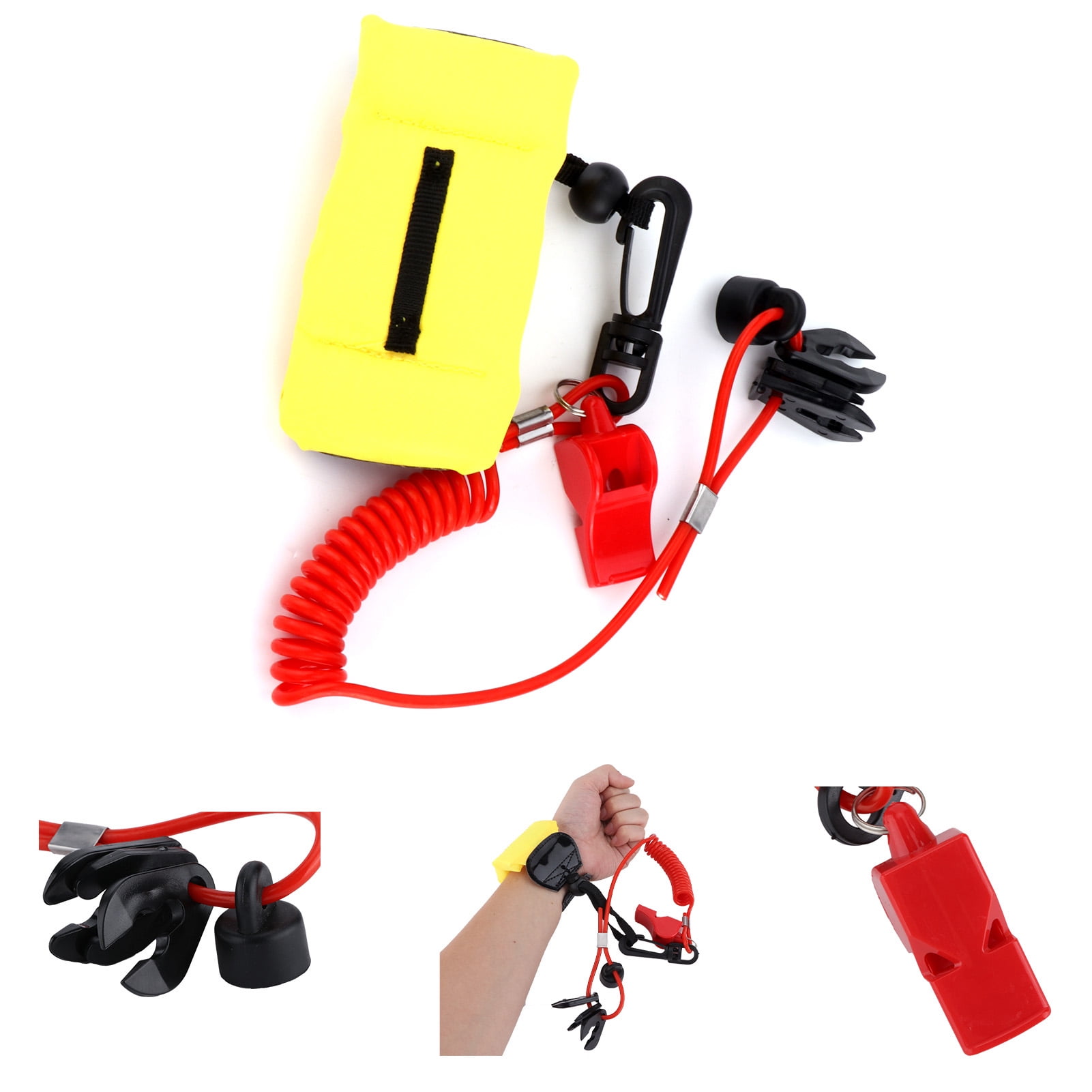 Henmomu Marine Motor Kill Switch Key Set Emergency Flameout Retractable