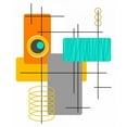 thumbnail image 3 of Newton, Tonya 20x24 Black Modern Framed Museum Art Print Titled - Modop in Orange, 3 of 5