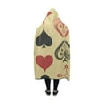 thumbnail image 3 of HATIART Couverture à Capuche Costumes de Cartes à Jouer Couverture Portable 50x60 Pouces Jeter Enveloppe Robe de Cape Cosplay, 3 of 3