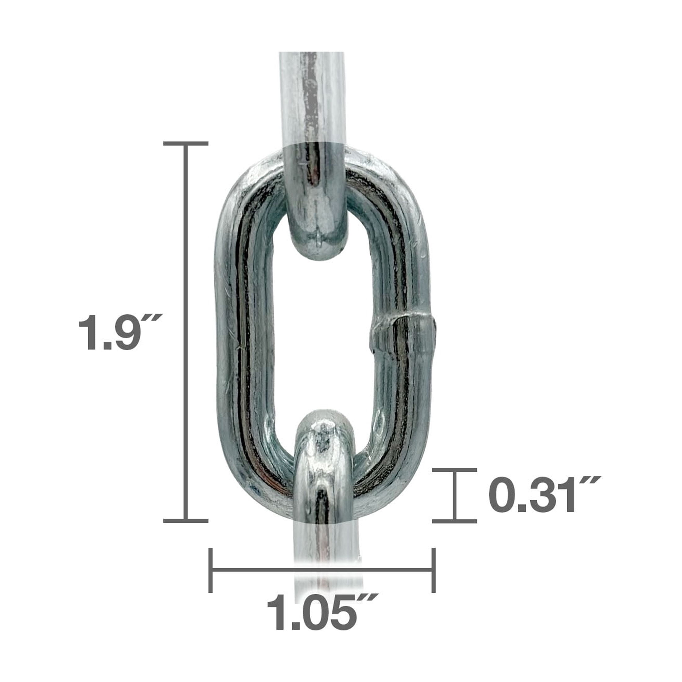 5/16" Proof Coil Chain, 10', Grade 30, Peerless Chain Company, #4851210