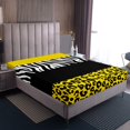 thumbnail image 4 of Erosebridal Cheetah Print Sheet Set Queen for Kids, Rustic Animals Bedding Sets Queen Size, Zebra Room Decor,, 4 of 7