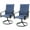 Navy Blue-Swivel, variant on Kozyard 2Packs C-Spring Patio Dining Chair High Back Outdoor Chairs Textilene Fabric and Wrought Iron Frame for Backyard Lawn Deck Poolside (NavyBlue)