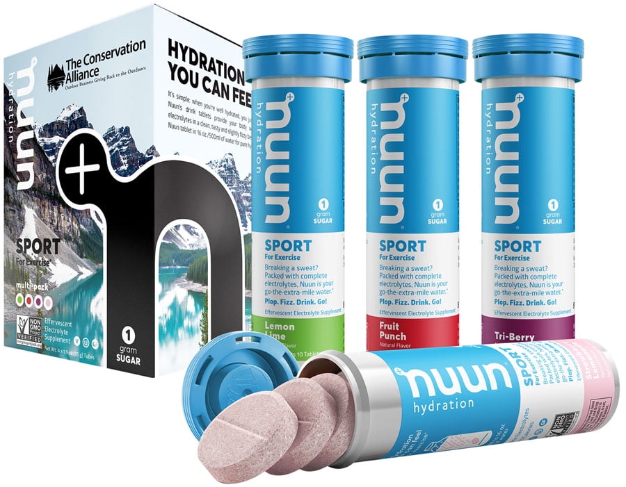 Nuun Sport Hydration Tablets Mixed Conservation Alliance Box of 4
