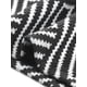 thumbnail image 5 of Vestidos de Otoño para Mujeres Casual de Manga 3/4 con Cuello en V, Estampado de Zigzag, Suelto, Largo hasta la Rodilla con Bolsillos XL Negro, 5 of 6
