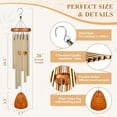 thumbnail image 6 of Wind Chimes, Aluminum, Classic Style, Weather Resistant, Adjustable, Mother's Day, Birthday, Christmas, Thanksgiving Gift for Mom, 6 of 7