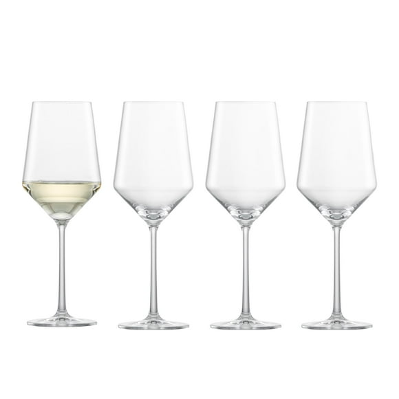 ZWIESEL Verre Pur Saucivnon Blanc Verre à Vin Blanc (Ensemble de 4), Verres à Vin Gracieux pour Vin Blanc, Verres en Cristal de Tritan Compatibles Lave-Vaisselle, Fabriqué en Allemagne (14 Onces)