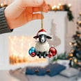 thumbnail image 4 of Adornos Navideños Para Colgar De Acrílico Plano Con Patrón De Ovejas Bonitas Para Decorar El Árbol De Navidad. Suministros Decorativos Festivos Para El Hogar Y El Coche., 4 of 5
