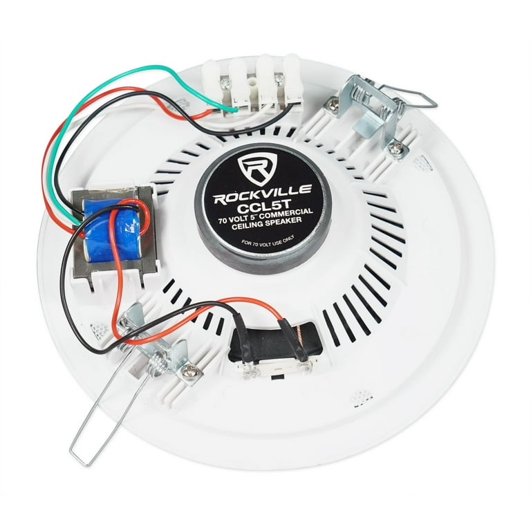 12) Rockville CCL5T White 70V 5